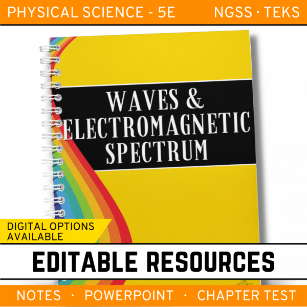 8 5 600x600 - Waves & Electromagnetic Spectrum: Notes, PowerPoint & Test ~EDITABLE