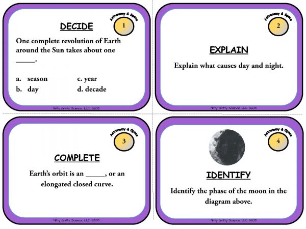Astronomy and Space Science Page 03 600x450 - Astronomy and Space Science: Earth Science Task Cards