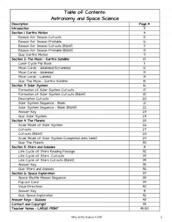 Demo ASTRONOMY AND SPACE SCIENCE Page 2 600x776 - Astronomy and Space Science Interactive Notebook